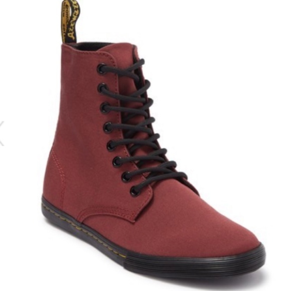 Dr. Martens Kids Boots in Burgundy and Black